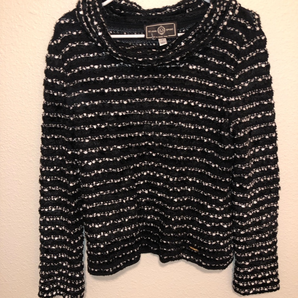 St. John Sport Cowl Neck Sweater - Small